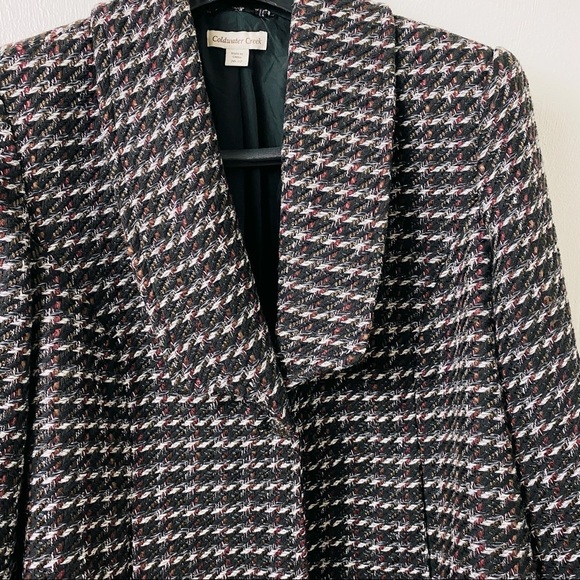 Women Coldwater Creek. Jacket. Black/White/Burgundy. Sz 20/22. - Picture 3 of 15